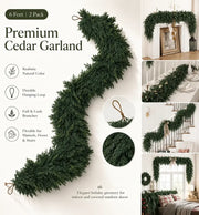 6 Feet Artificial Cedar Garlands