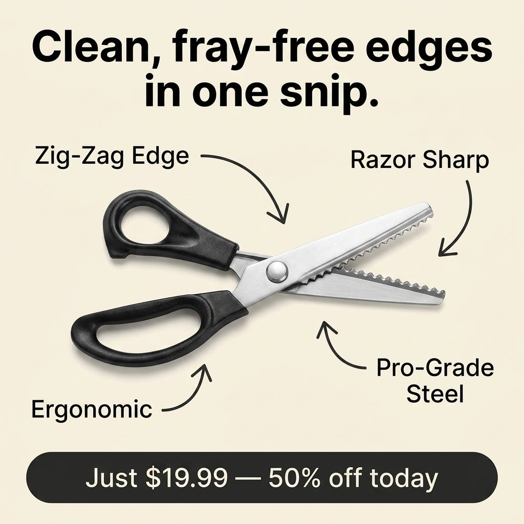 Sleeqa™ Stainless Steel Dressmaking Scissors